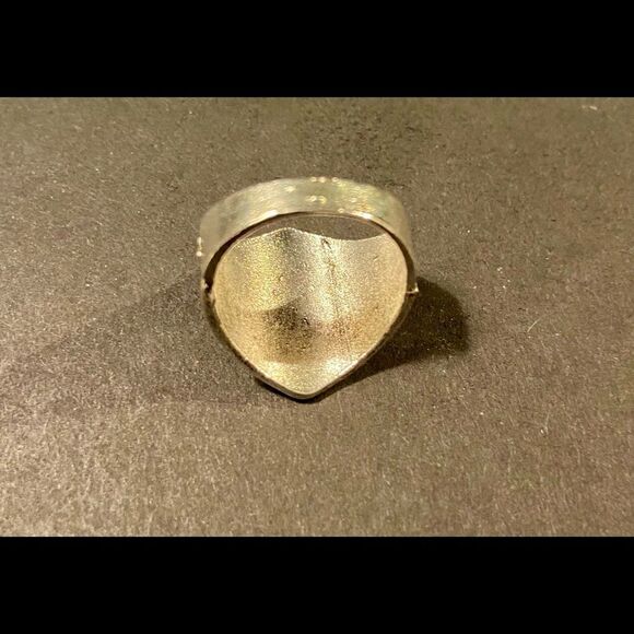 New Boho Fashion Ring Amazing Faux SilverTone Sz 8 - Picture 5 of 9